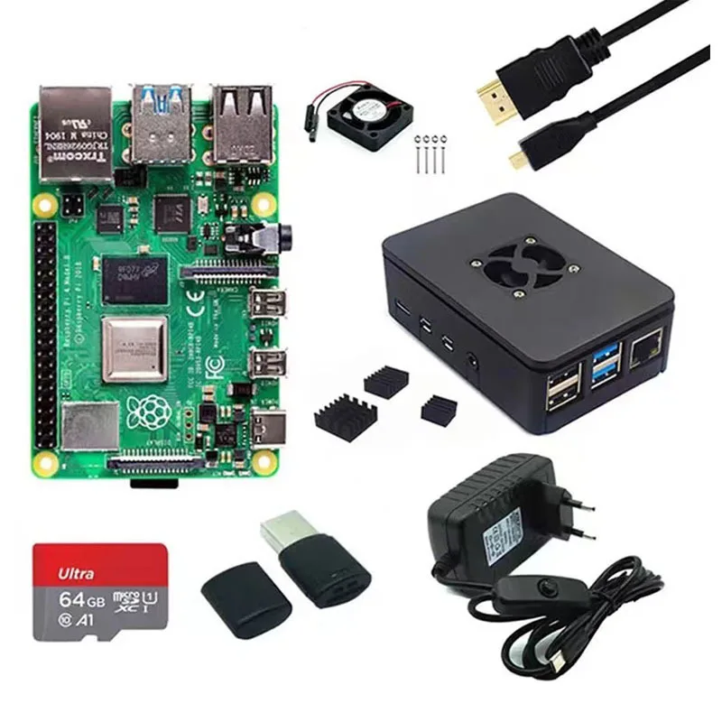 Raspberry Pi 4 8Gb Ram Kit - Высококачественный оригинальный комплект для разработки на