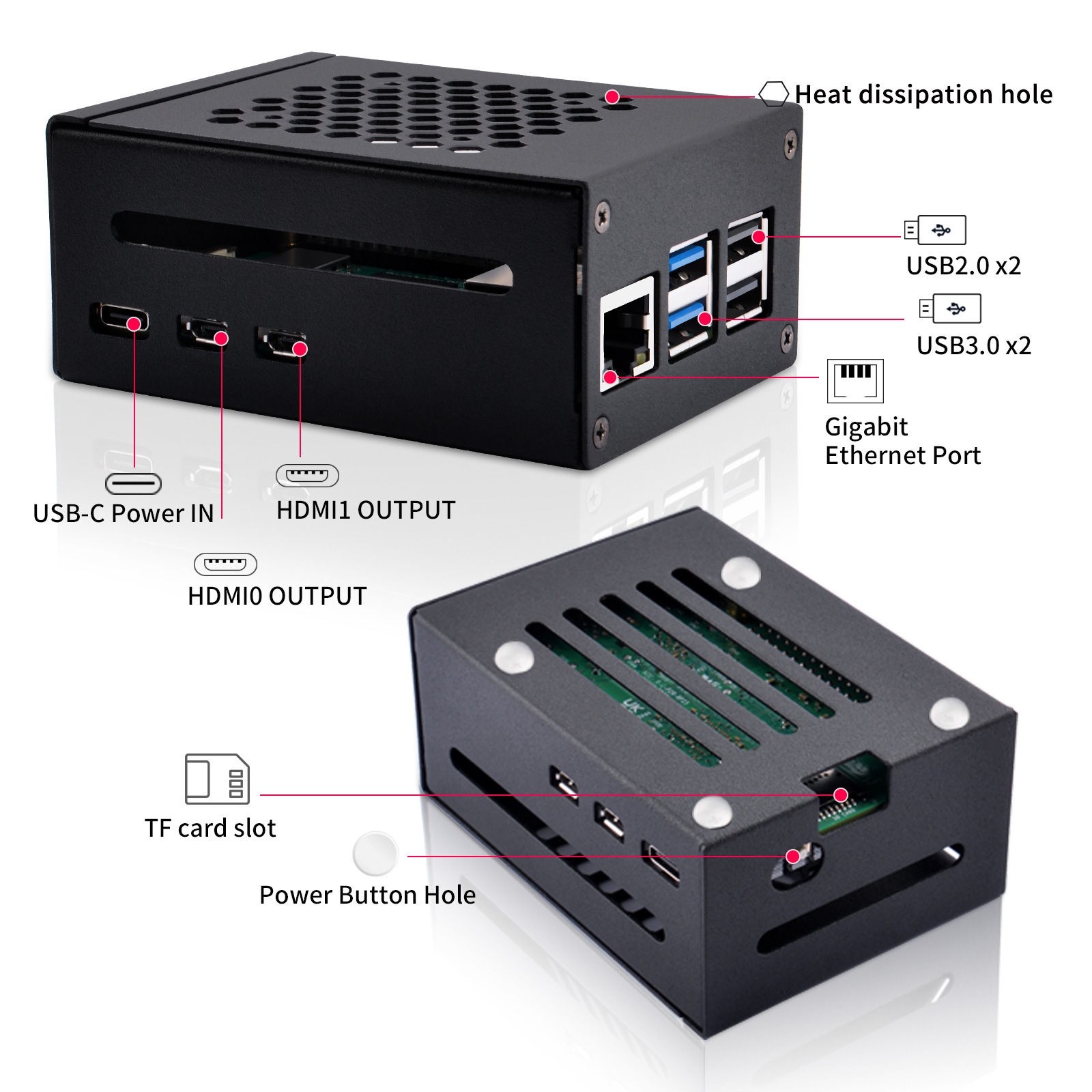 Металлический корпус 52Pi Rasp – обзор и цена Argon One V3 M.2 Nvme Case